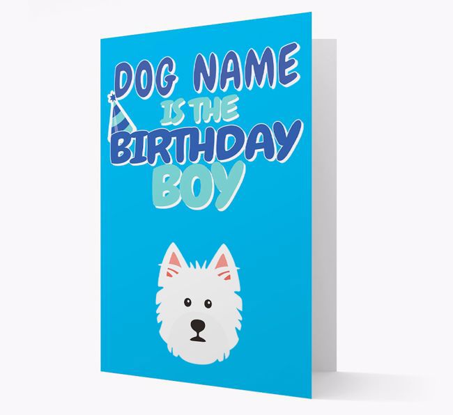 'Birthday Boy' Card with {breedFullName} Icon